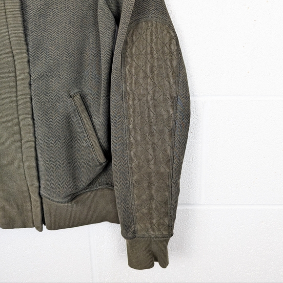 Rare Vintage Lululemon Slalom Jacket Military Green Quilted Patches Herringbone - Picture 8 of 11